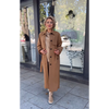 Terra | Trench Elegante con Ricami fatti a Mano