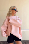 Mia | Maglione Rosa con Scollo Tondo